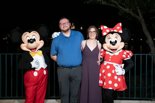 Mickey, Minnie, and Katie